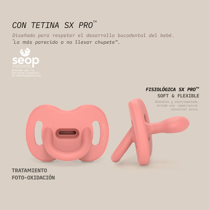 Suavinex Chupete Duplo SX Pro 6-18M Tetina Silicona Fisiologica