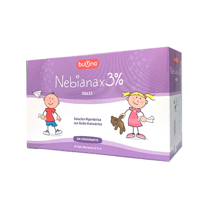 Nebianax 3% KIT 20 Viales 5 ml con Nebulizador Spray-Sol - Farmatros