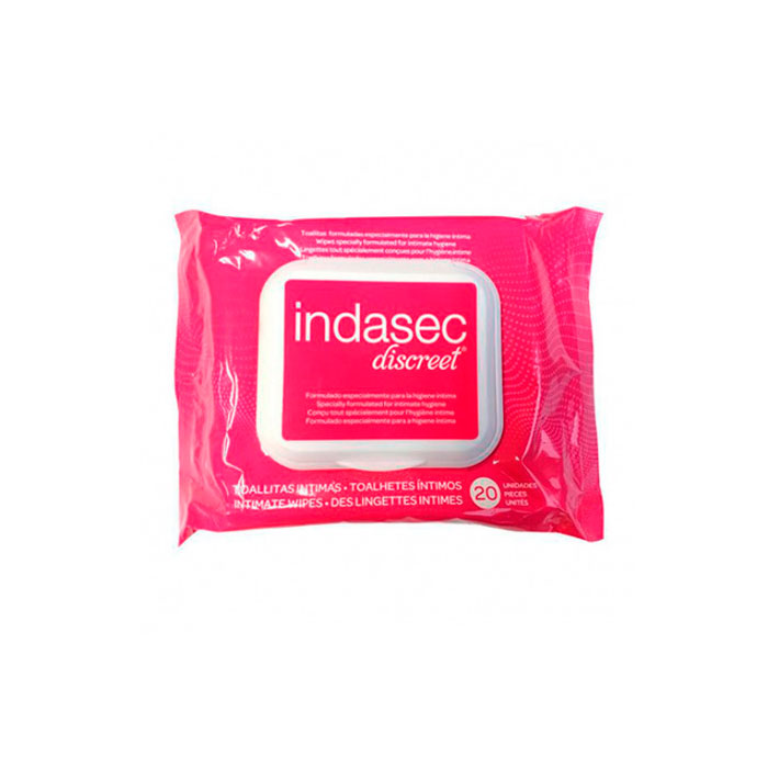 Indasec Discreet Toallitas Higiene Intima 20 Unidades