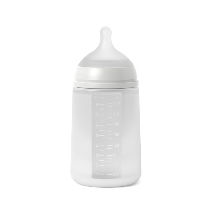 Suavinex, Biberón con Botella de Silicona de 240 ml, con Tetina Fisiológica  SX Pro de Silicona, con válvula Anticólico, Biberón de Flujo Medio (M).  Para Bebés +3 Meses. Colour Essence, Azul : : Bebé