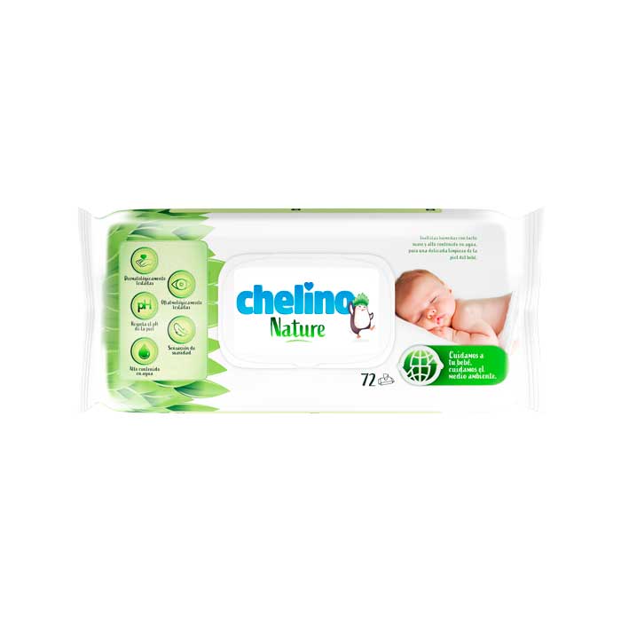 Pañal bebe Chelino Nature Talla 4 9-15Kg 34 unidades